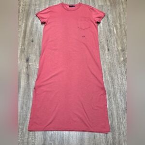 Ralph Lauren Polo Women's Pre-Owned Maxi Short Sleeve Casual Dress Large Red